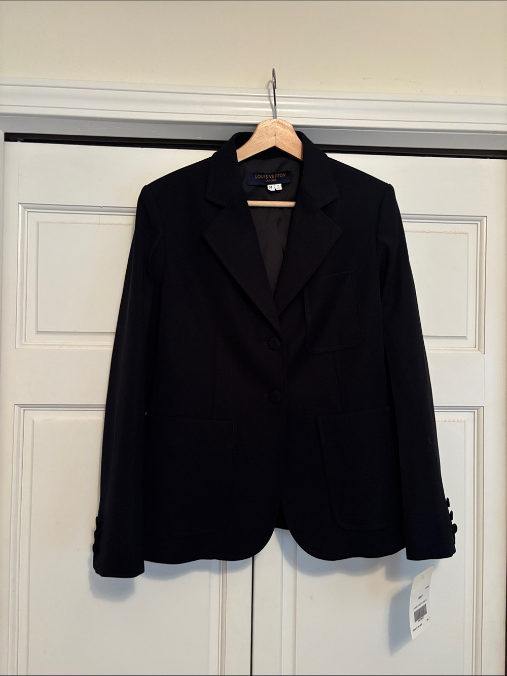 Louis Vuitton Black Women's Single-Breasted Blazer from the Staff/Employee Line